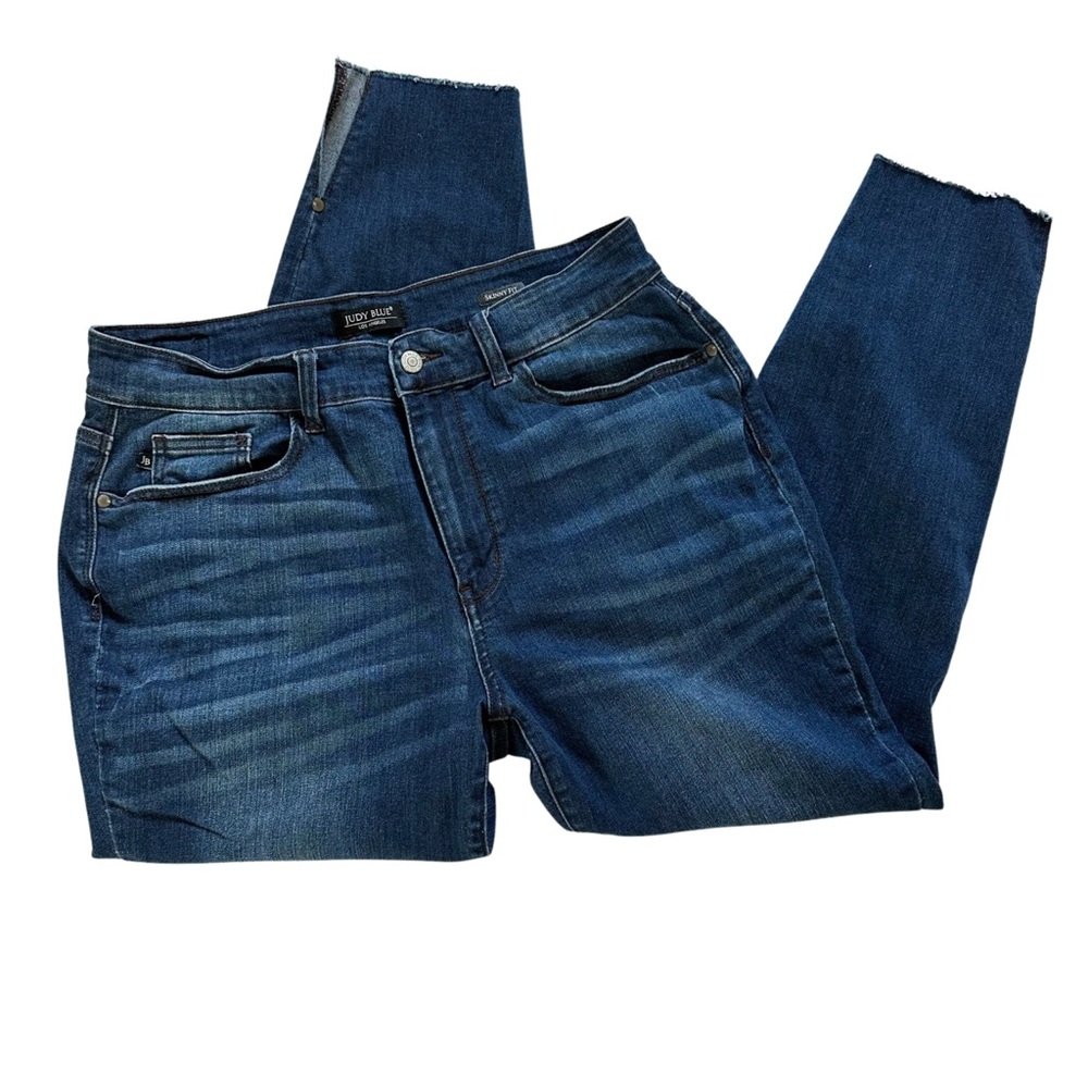 Judy Blue Bay City Slit Hem High Rise Skinny 14W